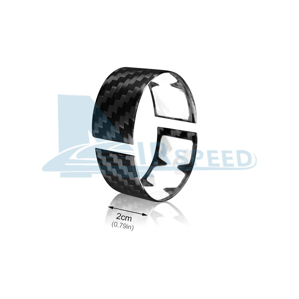 HARD Carbon Fiber Car Steering Wheel Ring Cover For Corvette C8 2020-2023 BLACK