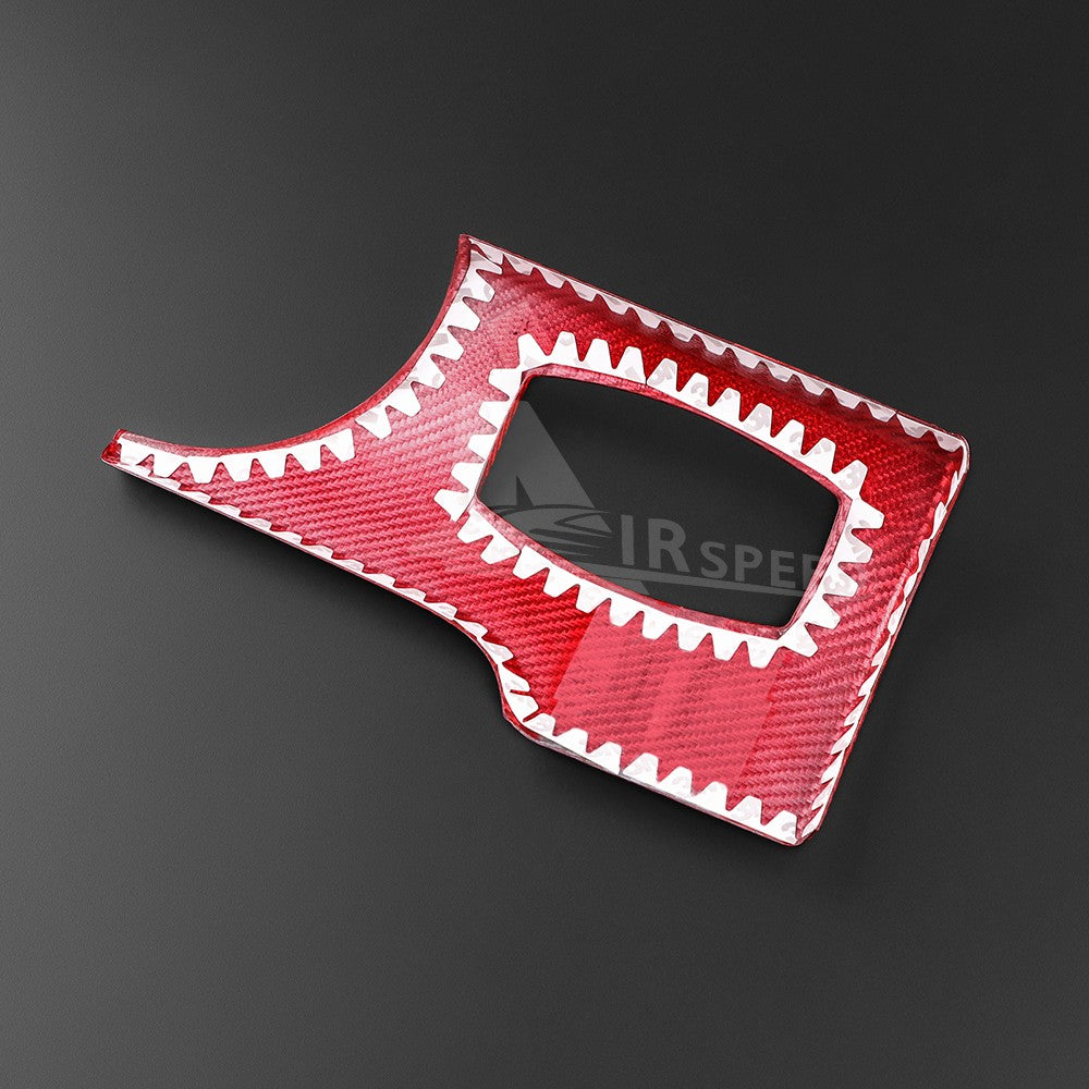 Headlight Switch Button REAL Red HARD Carbon Fiber For Ford Mustang 2015-2023 - detail view 8