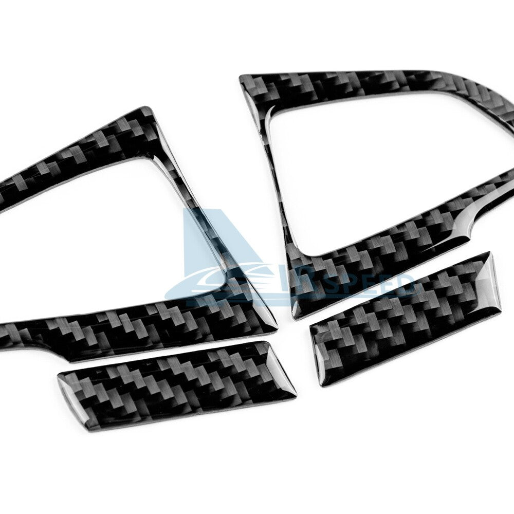 For Ford Focus SE ST RS 2015-2018 Steering Wheel Panel Sticker Trim Carbon Fiber(U.S. Stock)