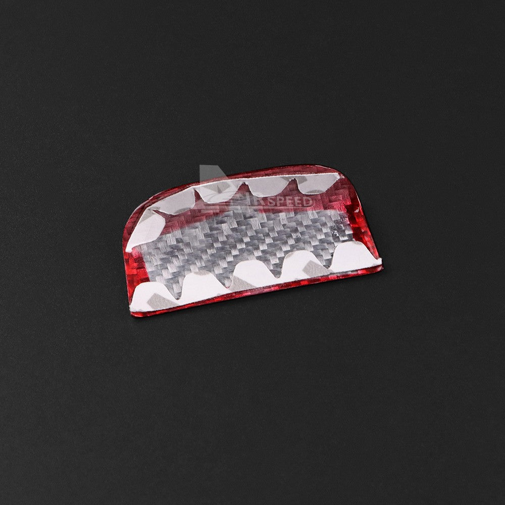Center Storage Box Button Sticker Red Carbon Fiber for Toyota GR86 BRZ 2022-2025 - detail view 10