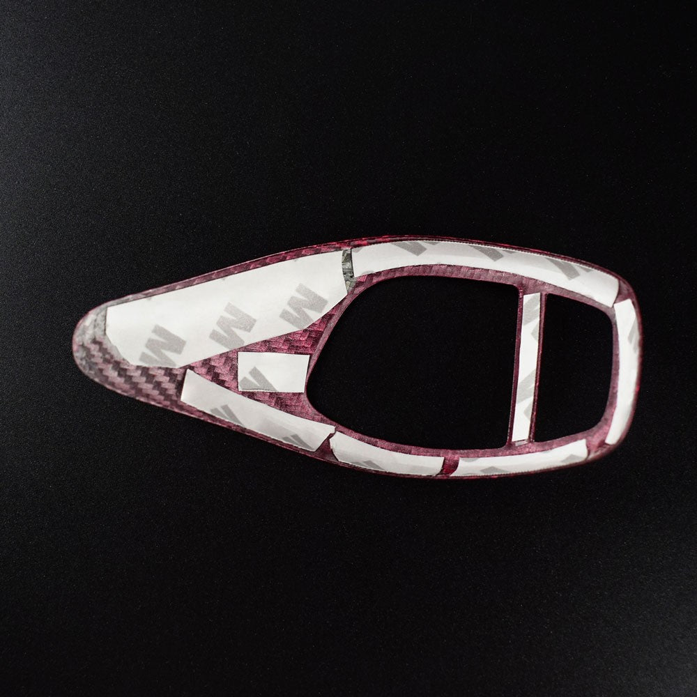 For BMW F30 Red Hard Carbon Fiber Gear Shift Knob B Type Universal Fit - detail view 8