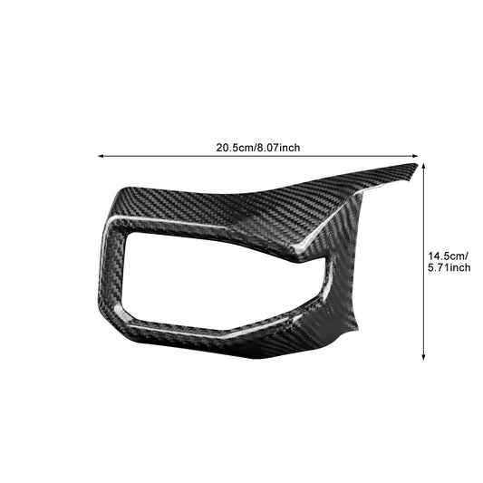 HARD Carbon Fiber Car Driver's Air Ourlet Frame Cover for Ford Mustang 2024-2027 - detail view
