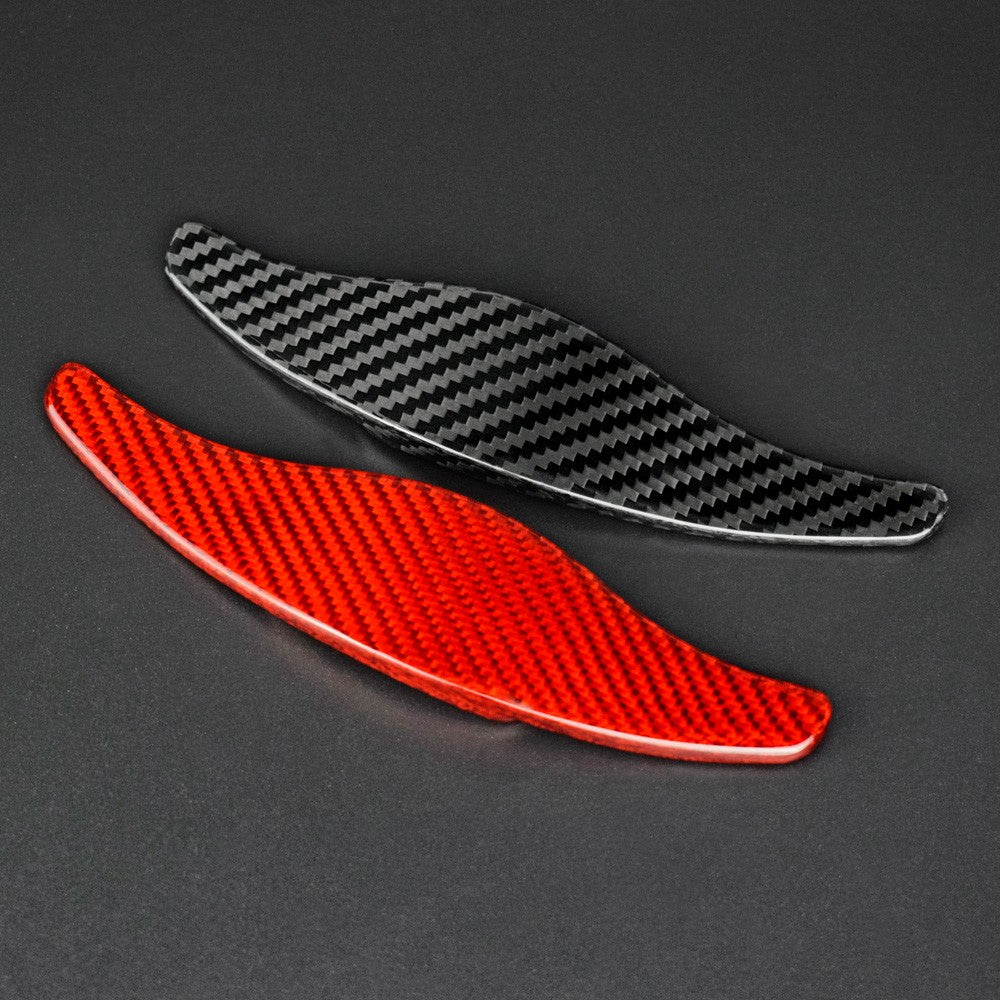 Red Steering Wheel Paddle Shifter Extension For Ford Mondeo Lincoln MKC 2014-19 - detail view 9
