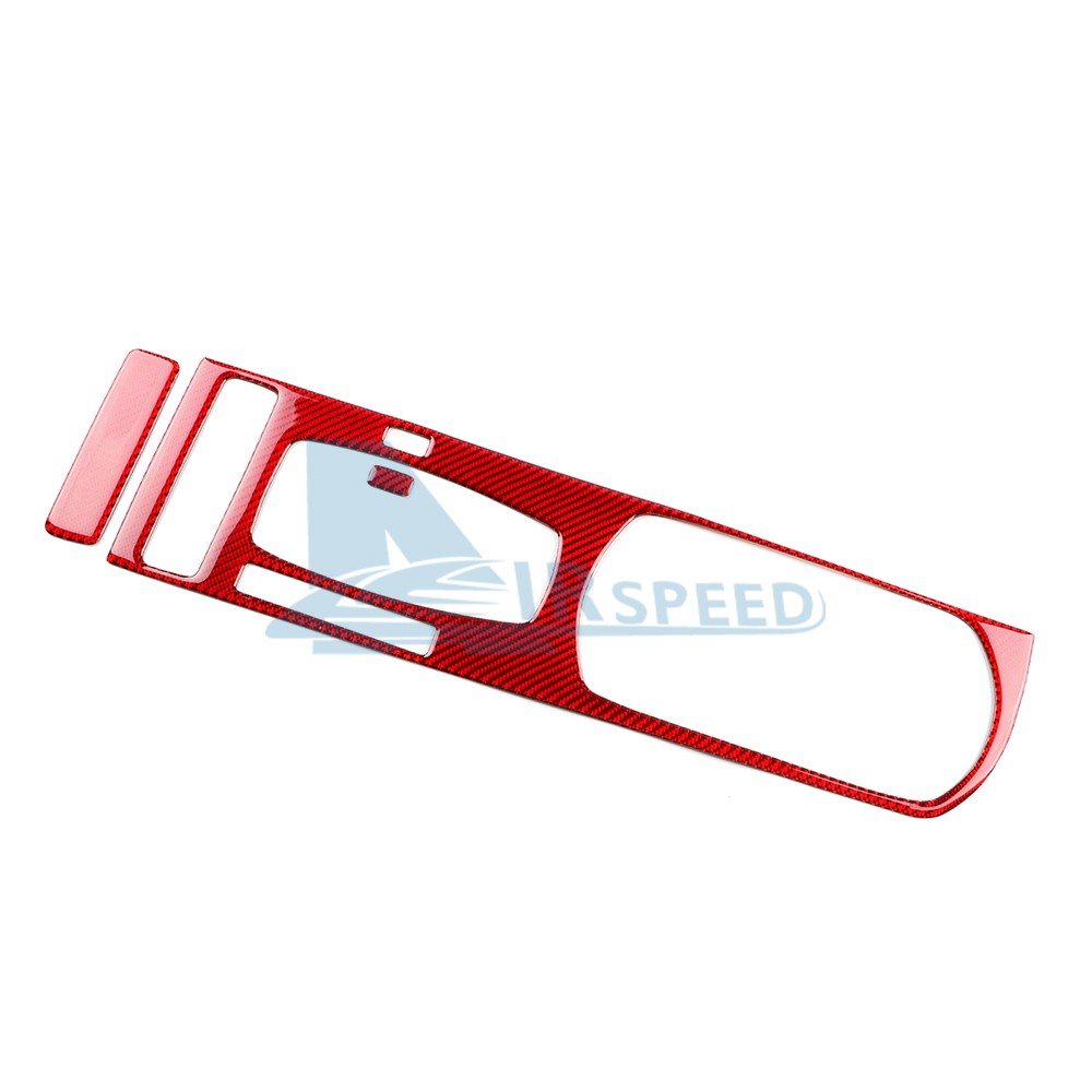 Carbon Fiber Red Center Water Cup Holder Panel Sticker For Acura ILX 2013-2022(U.S. Stock)