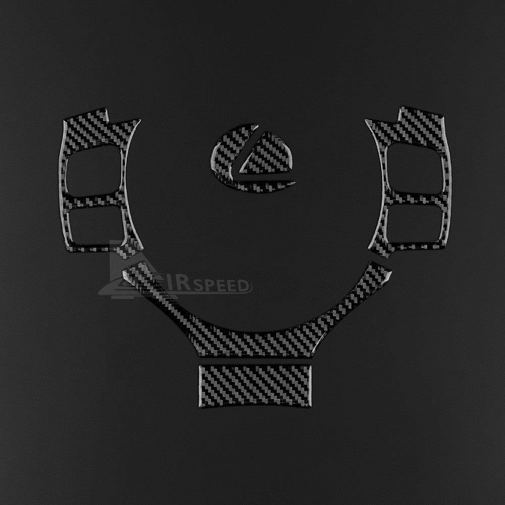 For Lexus RC300 350 200T 2015-2022 Car Steering Wheel Button Panel Sticker Black(U.S. Stock)