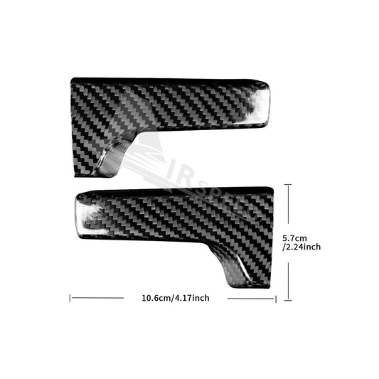 REAL HARD Carbon Fiber Seat Adjstment Handle Cover For Subaru BRZ GR86 2021-2023 - detail view