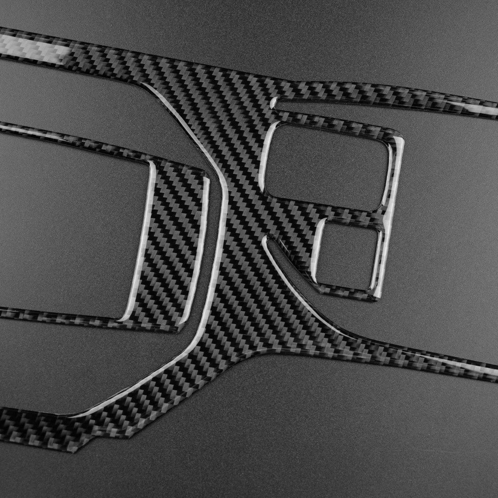 Black Car Gear Shift Panel Sticker Carbon Fiber For Subaru Impreza 2017-2019(U.S. Stock)