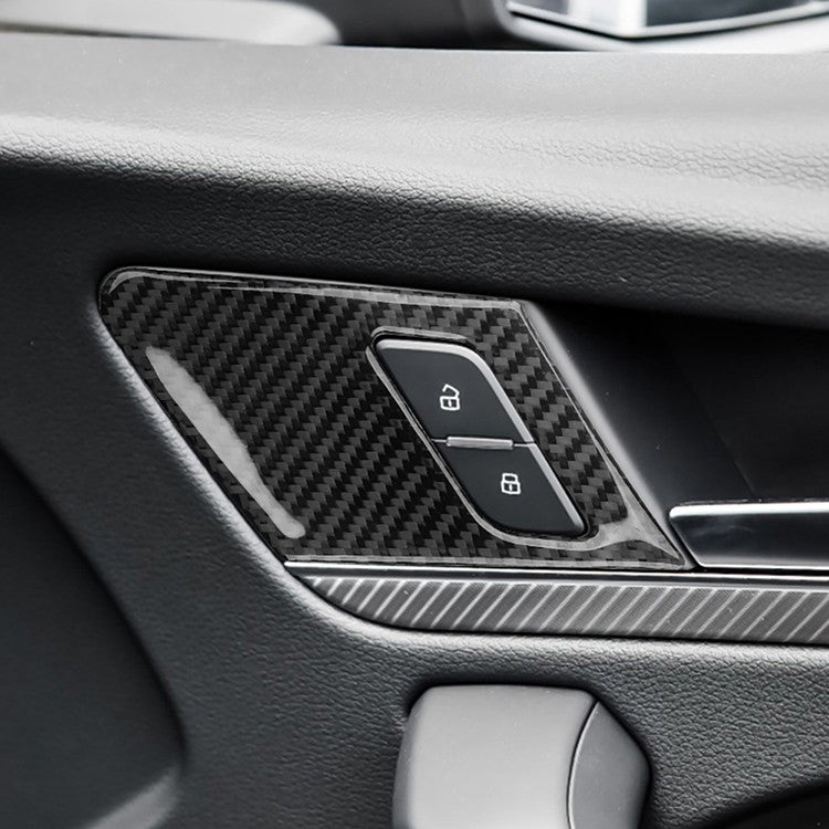 For Audi Q5 2018-2024 Door Switch Button Frame Trim Black Carbon Fiber No Memory(U.S. Stock)