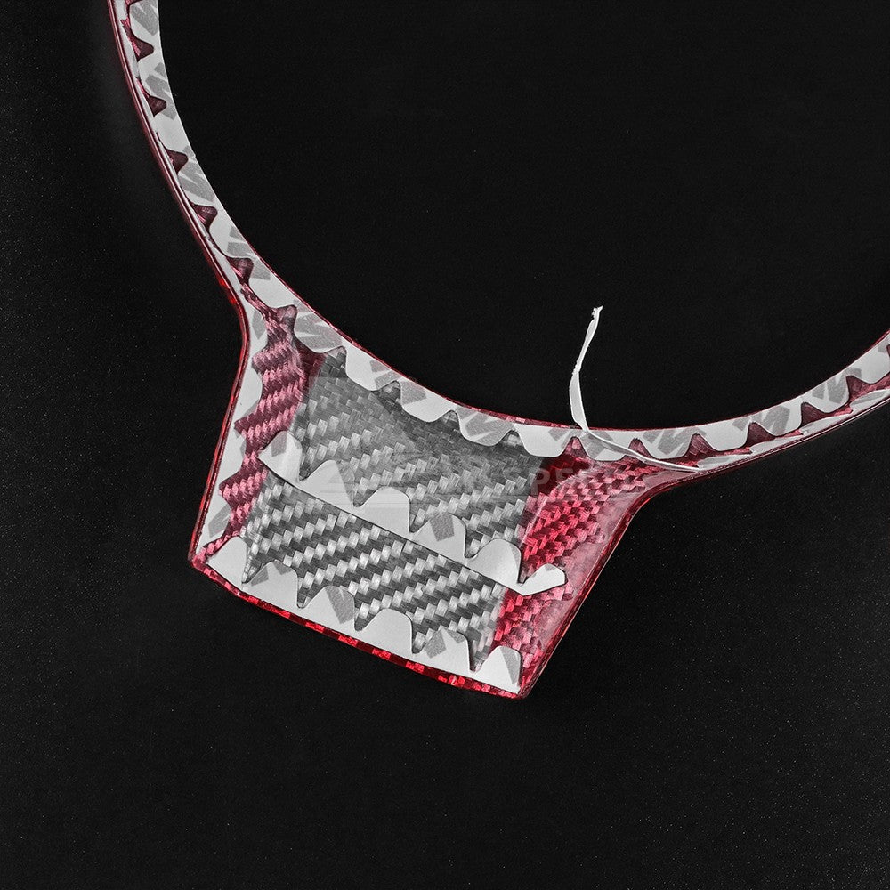Steering Wheel Frame Cover RED HARD Carbon Fiber for Subaru BRZ Toyota 86 17-23 - detail view 9