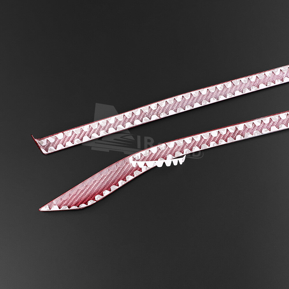 For Subaru WRX STI 22-23 RED Door Handle Strip Cover REAL HARD Carbon Fiber 2PCS - detail view 8