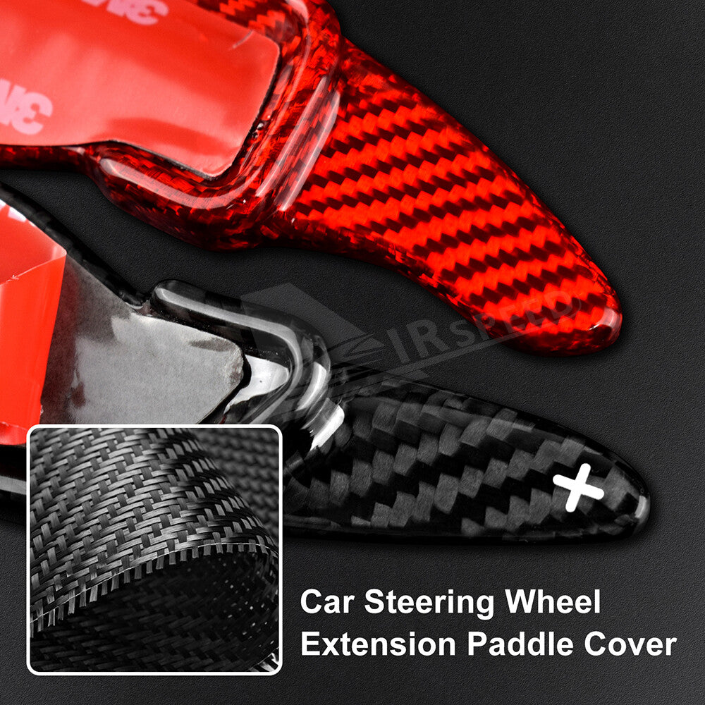 Real Carbon Fiber Paddle Shift Extension Trim For HYUNDAI Genesis G70 2015-2022
