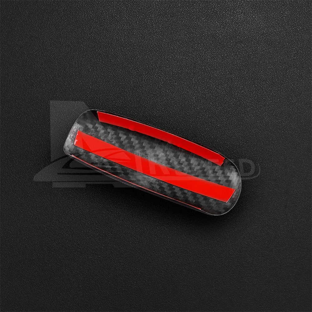For Benz SLK 2004-2010 Center Handbrake Decorative Cover HARD Black Carbon Fiber - detail view 10