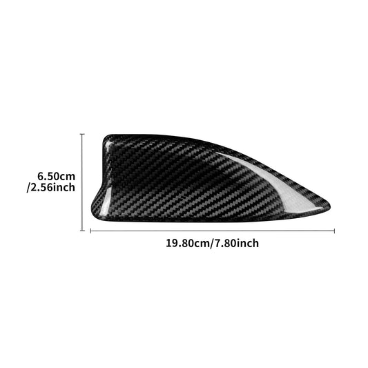 For Toyota Yaris Cross/GR Yaris 2020-2024 Black Carbon Fiber Roof Antenna Cover - detail view