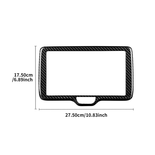 Center Screen Frame Cover For Toyota Yaris Cross/GR Yaris 2020-2024 Carbon Fiber - detail view