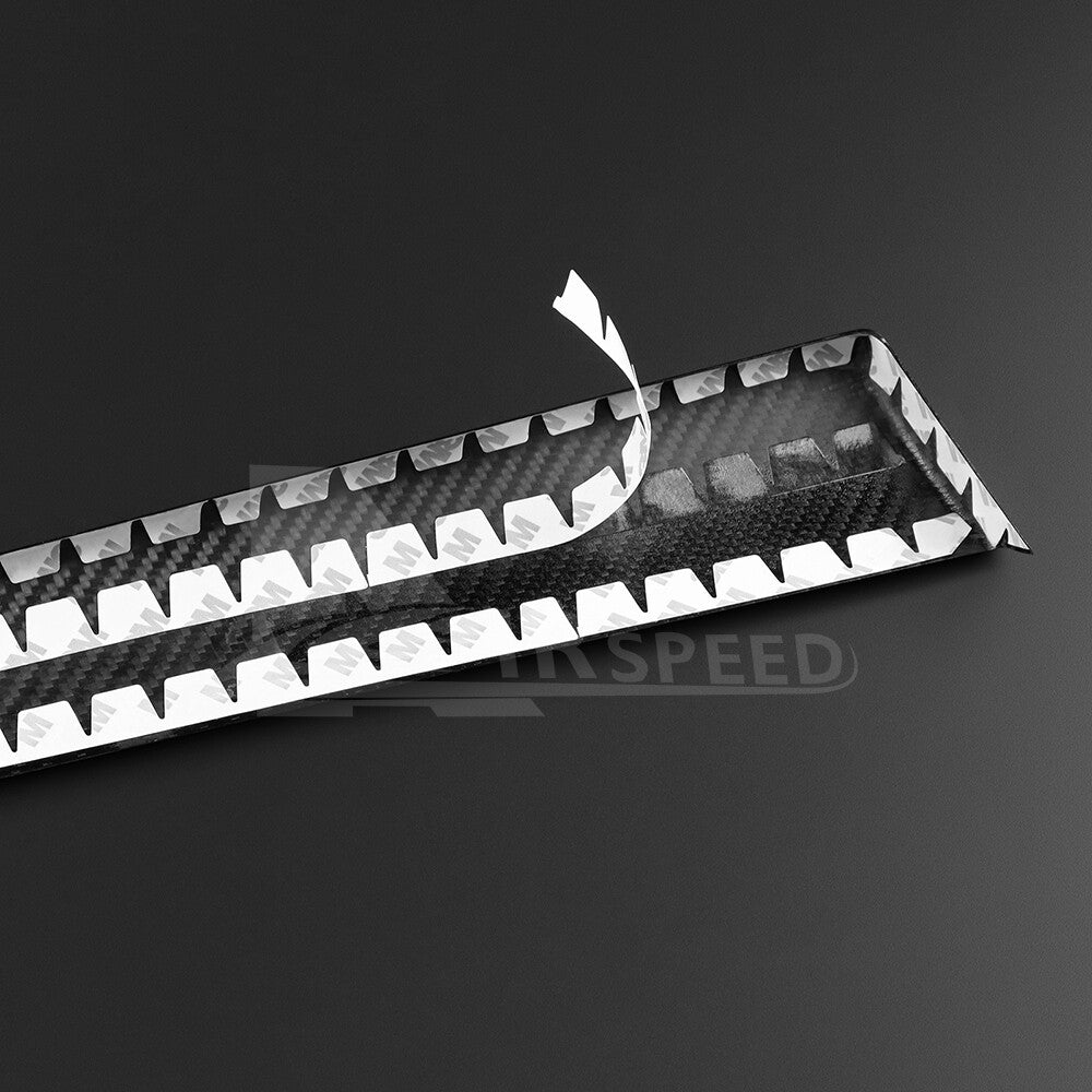 For Subaru WRX 2023-2024 REAL HARD Carbon Fiber Passenger Dashboard Cover Black - detail view 8