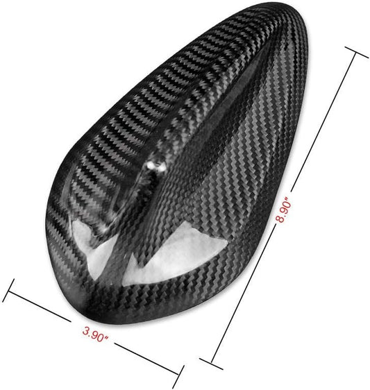For BMW F30 Hard Carbon Fiber Antenna Cap Black - detail view