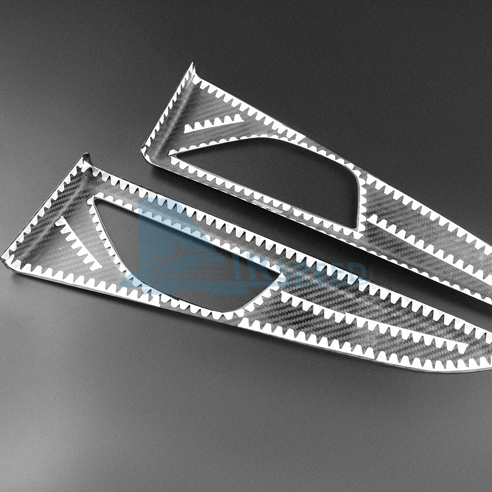 For Subaru WRX 2022-23 Black Rear Door Handle Panel Cover REAL HARD Carbon Fiber - detail view 9