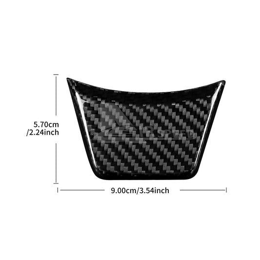 For Subaru Crosstrek Impreza Steering Wheel Cover 2024 REAL HARD Carbon Fiber - detail view