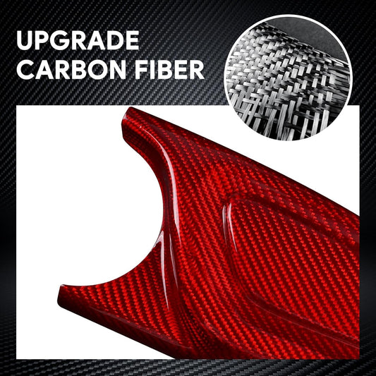 Black Hard Carbon Armrest Side Trim Fit MINI F60 2017-2022 - detail view