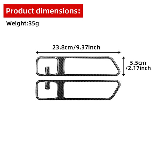 For Audi Q5 2018-2024 Trunk Cargo Hook Cover Panel Trim Black Carbon LHD RHD Set(U.S. Stock)