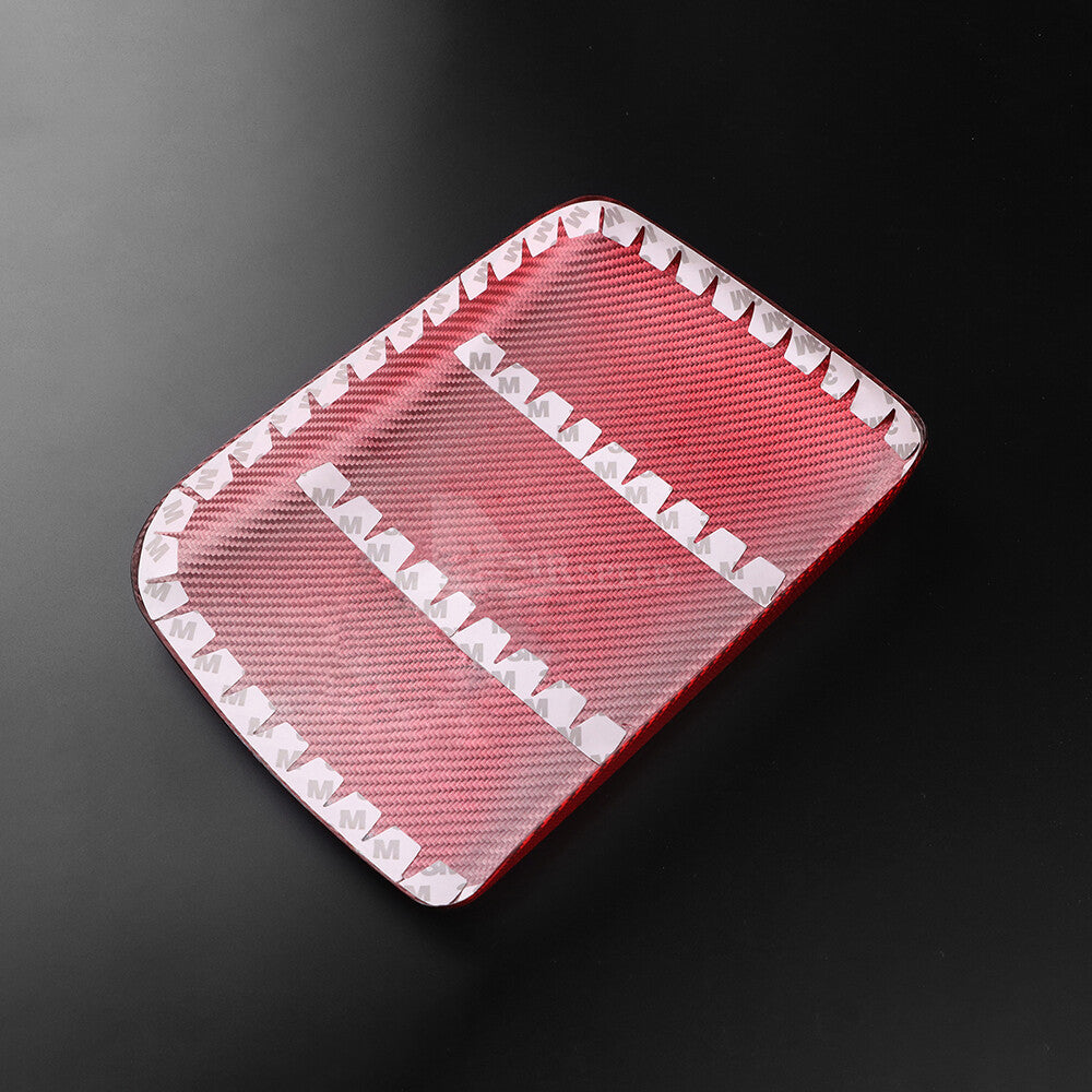 REAL HARD Carbon Fiber Red Armrest Box Console Cover For Subaru WRX 2022-2023 - detail view 9