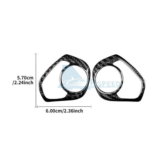 Steering Wheel Button Frame Cover Hard Carbon Fiber for BRZ Toyota 86 2017-2025 - detail view