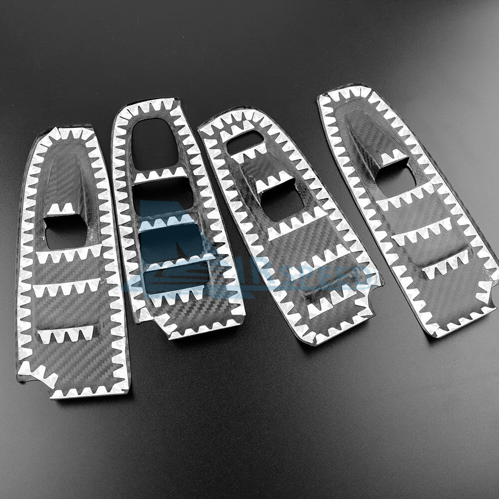 REAL HARD Carbon Fiber Black Window Control Button Cover For Subaru BRZ 2022-2023 - detail view 9