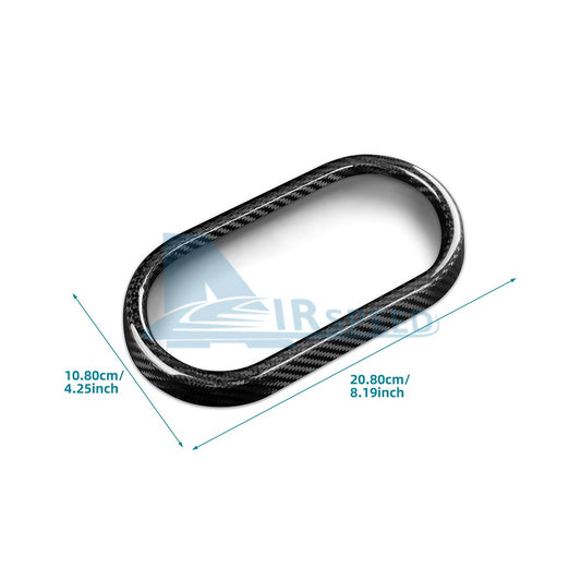 Gear Shift Cup Holder Frame Black Dry Carbon For MINI F65 F66 F67 2024-2025 - detail view