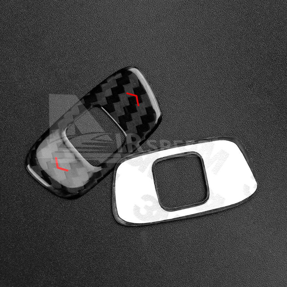 For Corvette C8 2020-2023 Volume Control Cover REAL HARD Black Carbon Fiber