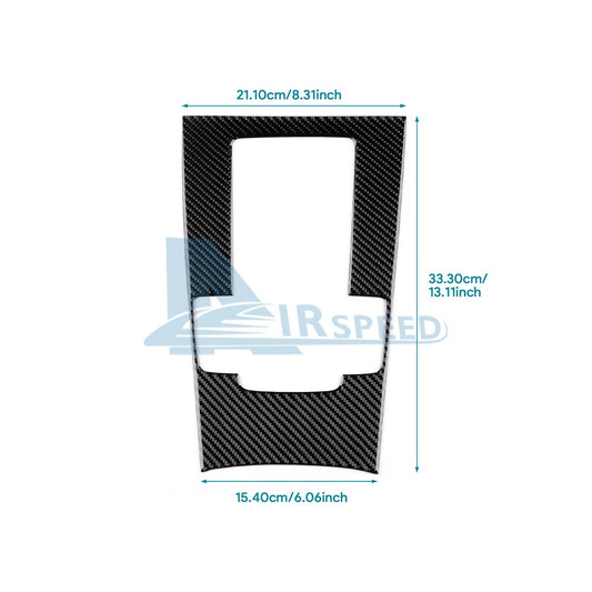 Real Carbon Fiber Manual Transmission Gear Shift Panel Sticker For Mazda 3 19-24(U.S. Stock)