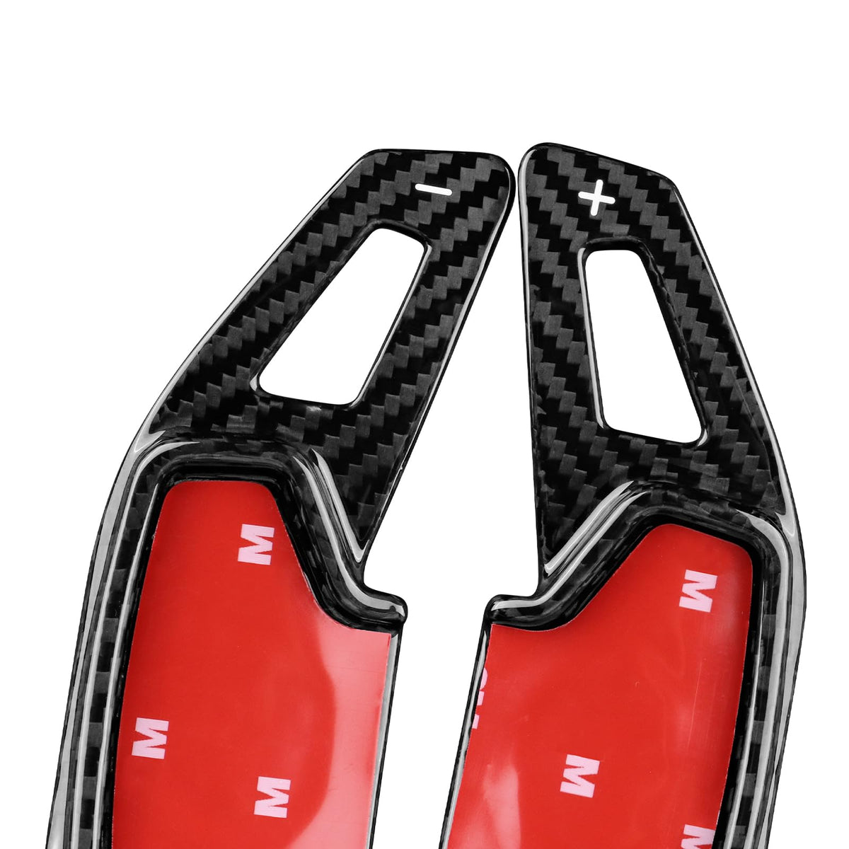AIRSPEED Hard Carbon Fiber Steering Wheel Paddles for Ford Mustang (2024-2026), Decor Interior Center Console Car Accessories Black - detail view 7