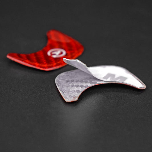 AIRSPEED Carbon Fiber Engine Start Switch Decorative Interior Sticker for Mercedes-Benz A-Class W177, GLE W167, G-Class W464 & GLS X167 - detail view