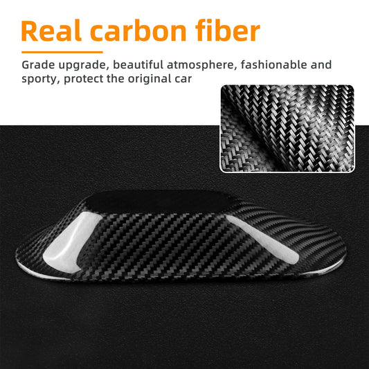 AIRSPEED Hard Carbon Fiber Shark Fin Antenna Cover Sticker for MINI Cooper E/SE J01 EV & J05 (2024-2025) - detail view