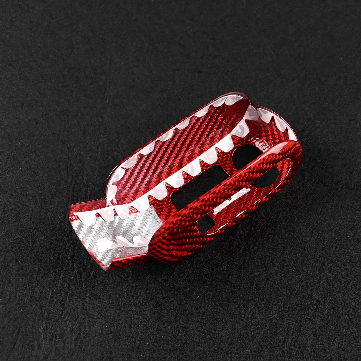 AIRSPEED for Mini Gear Shift Knob Cover Carbon Fiber Shifter Handle Head Sticker Interior Trim for Mini Cooper F54 F55 F56 F57 F60 2020-2023 Accessories (Red) - detail view 6