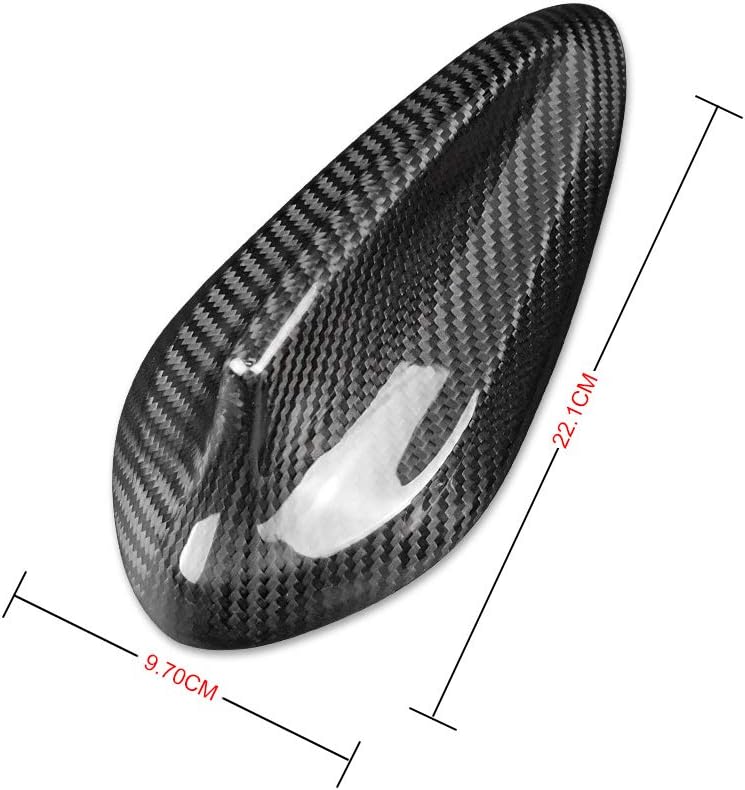 AIRSPEED Carbon Fiber Car Shark Fin Antenna Cover Antenna Toppers Sticker for BMW F20 F21 F52 F45 F46 F31 F34 GT G31 G32 GT F48 F49 F39 G01 G08 G02 F15 F85 G05 F16 F86 G07 Exterior Accessories, Black