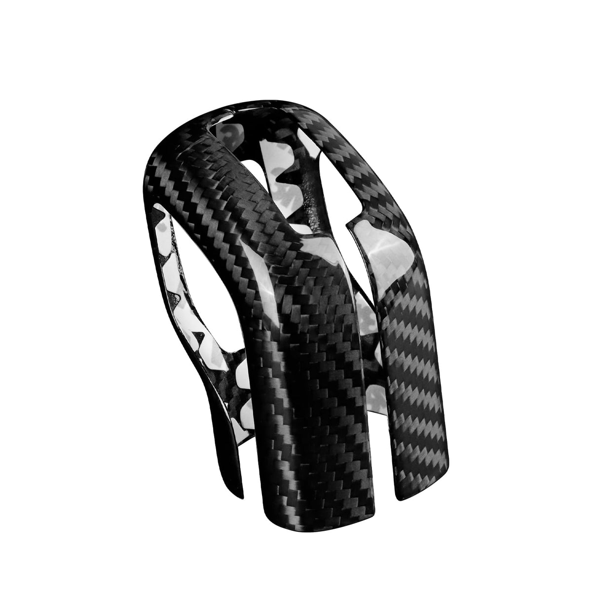 AIRSPEED Real Hard Carbon Fiber Gearshift Hood Button Frame Covers for Hyundai Elantra N (2021-2025), Interior Decor Decal Car Accessories, Black - detail view 8