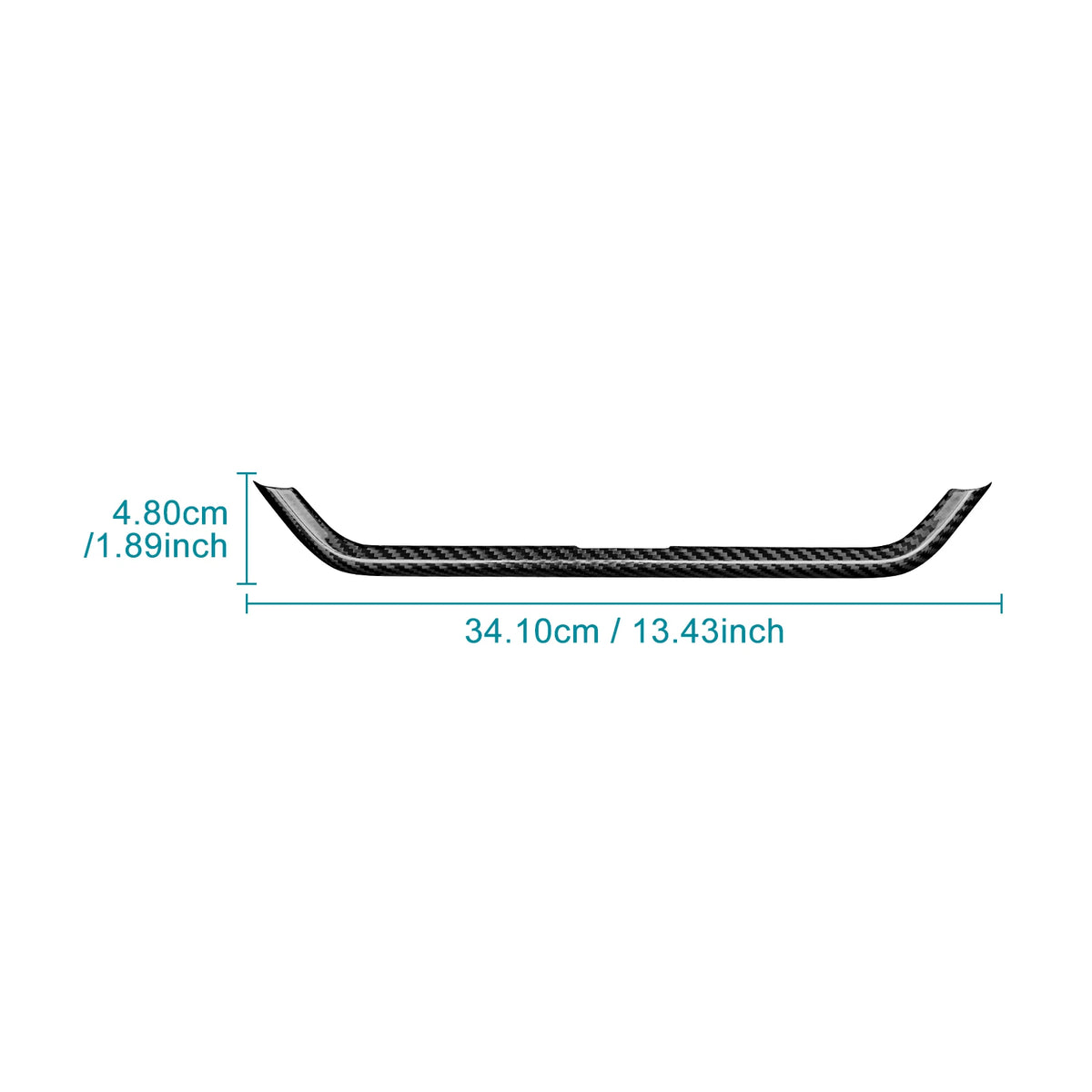 Sticker For Dodge Charger 2024 2025 2026 2027 Real Hard Dry Carbon Fiber Car Central Air Outlet Trim Strip Interior Accessories