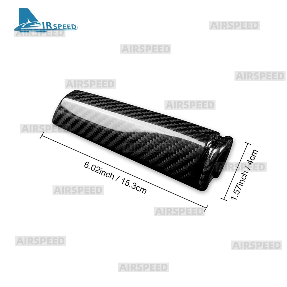 Real Hard Dry Carbon Fiber Replacement Cover For Seat Leon MK3 5F 2013 2014 2015 LHD RHD Car Handbrake Interior Accessories - detail view 6