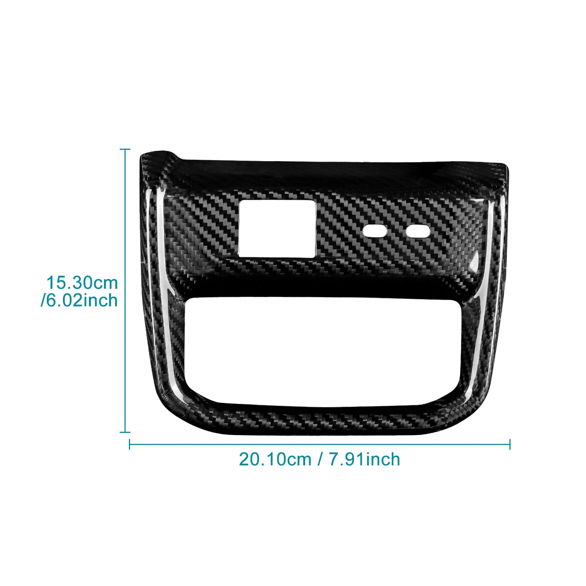 Sticker For Dodge Charger 2024 2025 2026 2027 Car Rear Air Outlet Frame Real Hard Dry Carbon Fiber Trim Interior Accessories
