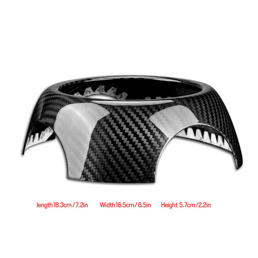 Horn Pad Center Cover Dry Carbon For MINI R50 R52 R53 R56 R57 R58 R59 R60 - detail view