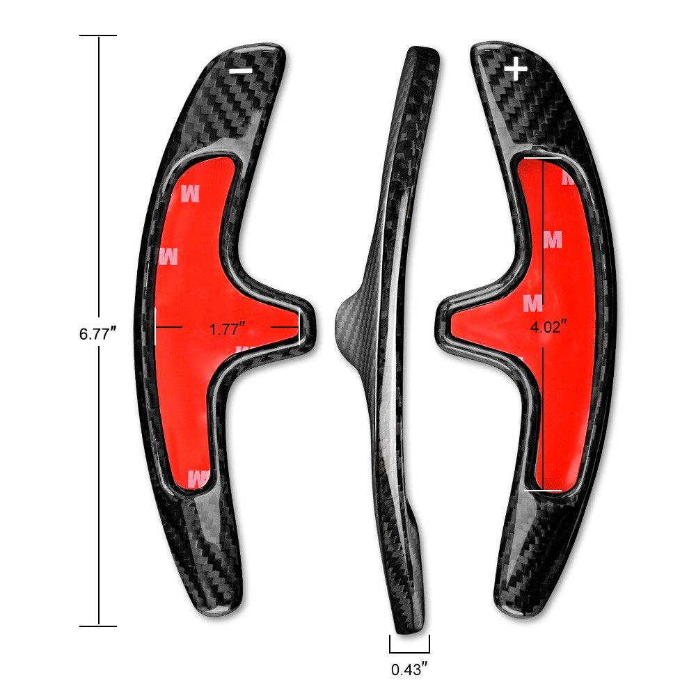For Porsche 911 12-19 Cayman 13-19 Black Steering Wheel Paddle Shifter Extension - detail view