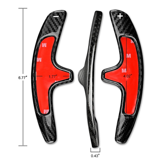For Porsche 911 12-19 Cayman 13-19 Black Steering Wheel Paddle Shifter Extension - detail view