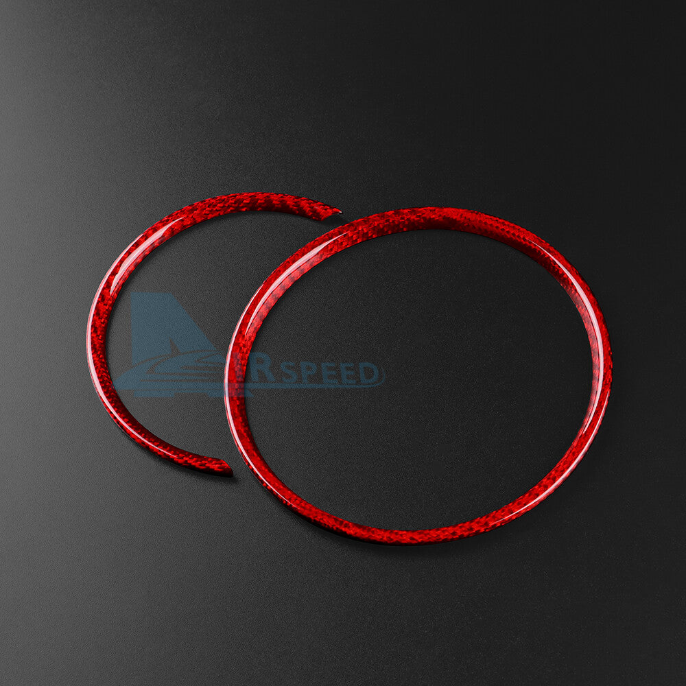 Red Speedometer Cluster Cover REAL HARD Carbon Fiber For Mini F54 F55 F56 F57 60 - detail view 6