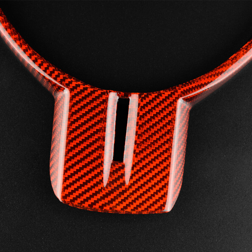 REAL HARD Steering Wheel Panel Cover Carbon Fiber For Subaru BRZ GR86 2013-2020 - detail view 4