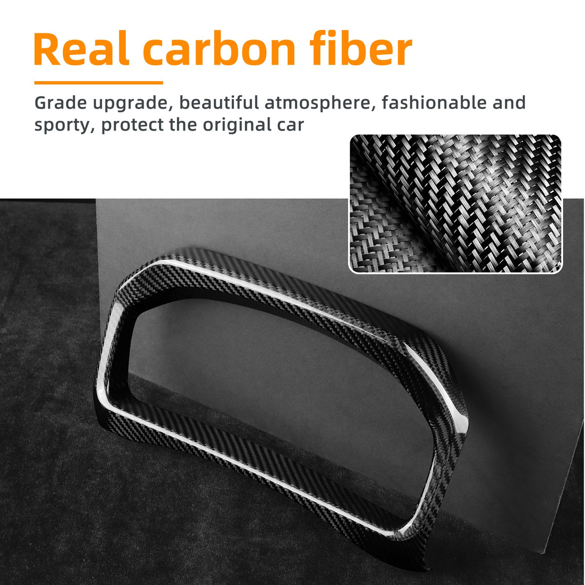 Car Speedometer Frame Cover Trim Carbon Fiber for Toyota GR Yaris 2025-2026 - detail view 6