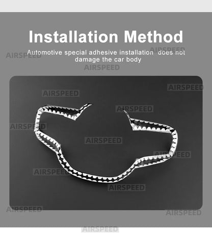 BMW X3 G45 25-26 Steering Wheel Button Frame Black Dry Carbon Fiber - detail view 16