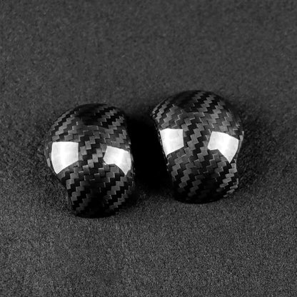 Hard Carbon Shift Knob 2Pcs For Ford Mustang Manual 15-23 Black - detail view 8