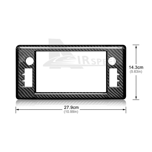 Hard Carbon Fiber Center Dash GPS Surround Cover For GR86 BRZ 2021+ - detail view
