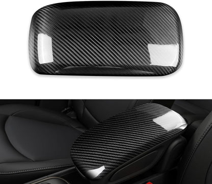 Black Hard Carbon Armrest Side Trim Fit MINI F60 2017-2022 - detail view 9