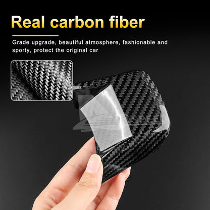 Black Steering Wheel Center REAL HARD Carbon Fiber For Mini F55 F56 F60 22-2023 - detail view 6